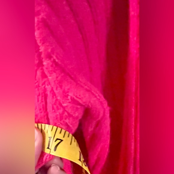 SHEIN Fast Fashion Women's Pink Fringed Button Cardigan Barbiecore Boho Grunge - Picture 7 of 9